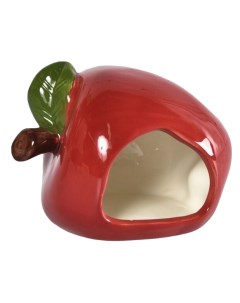 Домик для мелких грызунов Яблоко керамический 9 х 8 5 х 8 5 см Homepet