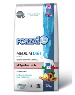 Сухой корм для собак Diet Medium ягненок 12кг Forza10