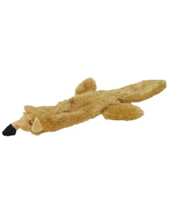 Мягкая игрушка для собак Лиса коричневый длина 35 см Homepet