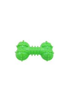 Жевательная игрушка для собак Кость с шипами Dental зеленый длина 14 см Homepet