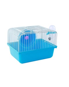 Клетка с колесом для грызунов голубой 23 х 17 х 15 см Bentfores