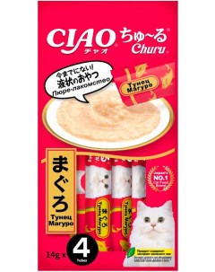 Лакомство для кошек Ciao Churu тунец магуро 4 14г Inaba