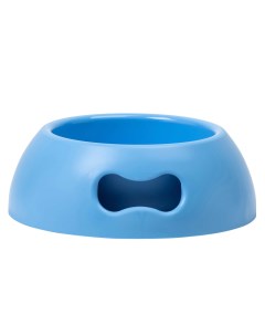 Одинарная миска для собак полипропилен пластик голубой 1 л United pets