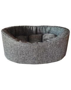Лежак Жаккард Wool серый для животных 64 см х50 см х21 см Homepet
