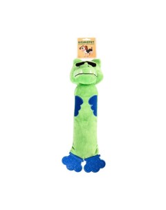 Игрушка пищалка мягкая игрушка для собак дракон зеленый синий 38 см Homepet
