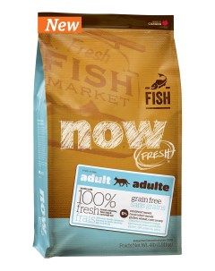 Сухой корм для кошек Fresh GF беззерновой лосось форель 7 26кг Now