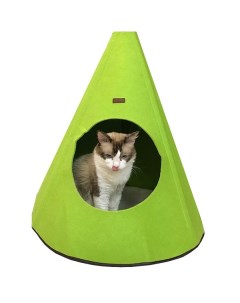 Домик для кошек и собак Юрта зеленый 60x60x83см Doglemi
