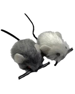 Ммягкая игрушка для кошек Мышь меховая в ассортименте 4 5 см 10 шт Зооник