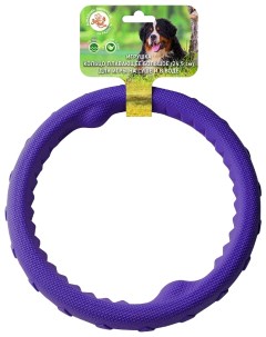 Игрушка для союак кольцо плавающее большое пластикат 24 5 см фиолетовая Зооник