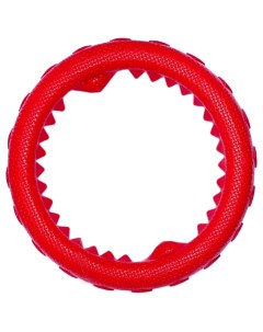 Жевательная игрушка для собак Кольцо плавающее красный 3 см Зооник