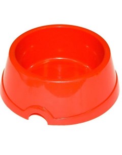 Одинарная миска для собак пластик красный 1 2 л Дарэлл