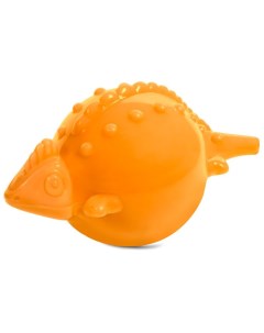 Жевательная игрушка для собак Круглый хамелеон оранжевый 7 см Триол