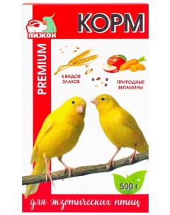 Сухой корм для экзотических птиц Premium 500 г Пижон