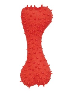 Жевательная игрушка для собак Кость из латекса красная 12 5 см Триол