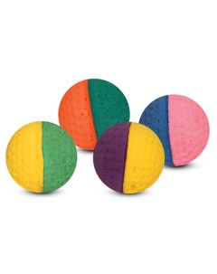 Мяч для гольфа для кошек ЭВА разноцветный 4 см 25 шт Триол