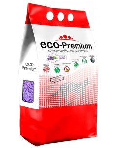 Комкующийся наполнитель ECO Premium Лаванда древесный 1 9 кг 5 л Eco-premium