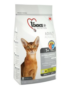Сухой корм для кошек HYPOALLERGENIC гипоаллергенный утка 2 72кг 1st choice