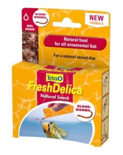 Корм для рыб FreshDelica Bloodworms мотыль в желе 48 г Tetra