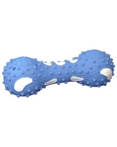 Жевательная игрушка для собак Гантель голубой белый 13 см Nobby