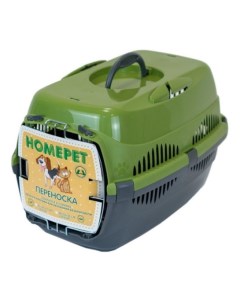 Контейнер для кошек 29x43x27см зеленый серый Homepet
