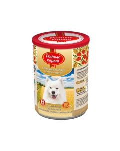 Консервы для собак Куриные кусочки в соусе по курски 12шт по 970г Родные корма