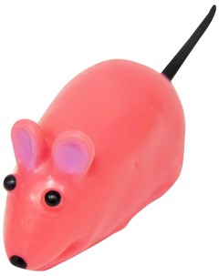 Игрушка для кошек Мышь цветная пластик в ассортименте 6 см 3 шт Зооник