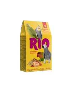 Сухой корм для средних и крупных попугаев Eggfood Яичный 250 г Rio