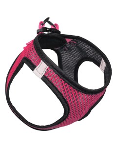 Шлейка для собак жилетка нейлоновая хлопок полиэстер черный розовый XL Триол