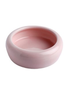 Миска для кошек керамическая нежно розовая 110 мл Пижон