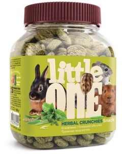 Лакомство для грызунов Snack Herbal Crunchies Травяные подушечки 100г Little one
