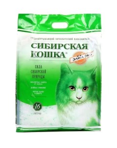 Впитывающий наполнитель Элита ЭКО силикагелевый 16 л Сибирская кошка