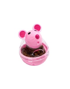 Игрушка неваляшка Мышка с отсеком для лакомств 4 7 х 6 5 см розовая Пижон