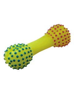 Жевательная игрушка для собак Гантель косточка желтый 14 см Зооник