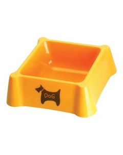 Одинарная миска для собак пластик оранжевый 0 25 л Nobrand