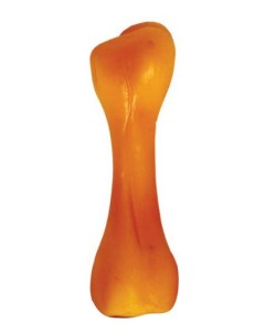 Жевательная игрушка для собак Кость из винила оранжевая 15 см Триол