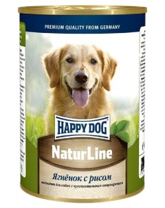 Консервы для собак NaturLine ягненок рис 400г Happy dog