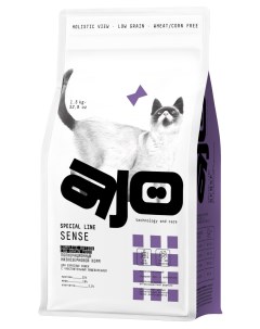 Сухой корм для кошек Cat Sense при чувствительном пищеварении 1 5 кг Ajo