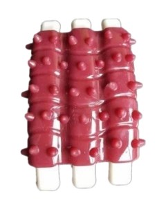 Жевательная игрушка для собак ребрышки копченые красный 12 см Homepet