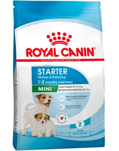 Сухой корм для щенков Mini Starter Mother Babydog птица 1кг Royal canin