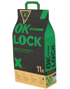 Комкующийся наполнитель растительный 11л Ok-lock