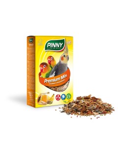 Сухой корм для средних попугаев Premium Mix фрукты бисквит витамины 0 8кг Pinny