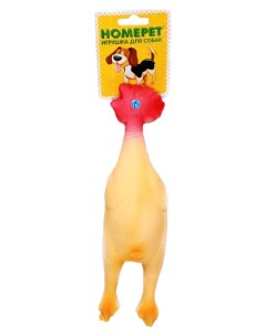 Жевательная игрушка для собак Петух с пищалкой длина 24 см Homepet