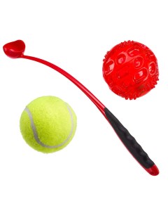 Игрушка для собак Метатель мячиков цвет в ассортименте 2 мяча в комплекте Ferplast