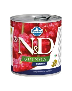 Консервы для собак N D Quinoa поддержка пищеварения ягненок 285г Farmina