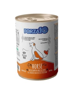 Консервы для собак MAINTENANCE CAVALLO CON ZUCCA конина тыква цукини 400г Forza10