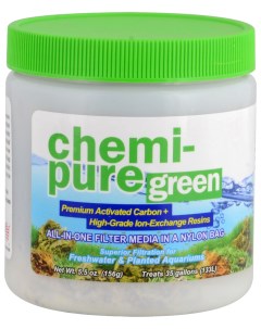 Наполнитель для внешних и внутренних фильтров Chemi Pure Green уголь 156 г Boyd