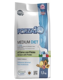 Сухой корм для собак Diet Medium оленина картофель 1 5кг Forza10