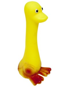 Игрушка пищалка для собак Утенок желтый 7 2 см Зооник
