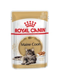 Влажный корм для кошек Maine Coon Adult мясо 24шт по 85г Royal canin