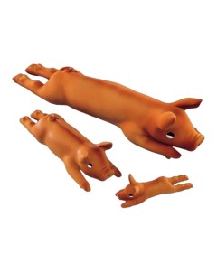 Жевательная игрушка для собак ПОРОСЕНОК с пищалкой коричневый длина 14 см Nobby